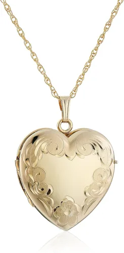 Miniatura 5 de Amazon Essentials Medallón de corazón grabado de cuatro imágenes, 20 pulgadas, (anteriormente Amazon Collection)