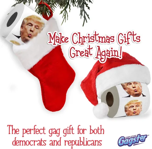Miniatura 5 de Rollo de Papel Higiénico Político de Trump por Gagster - 3 Capas de Papel Higiénico Divertido y Novedoso con Imagen a Todo Color - 200 Hojas por