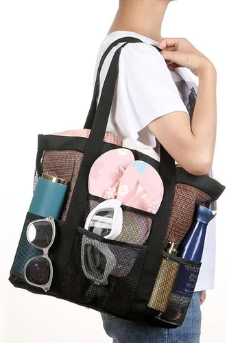 Miniatura 6 de Bolso de viaje para la playa con zíper, para mujer, plegable, impermeable, para la noche