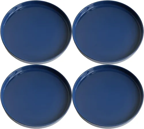 Miniatura 31 de Yukfona - 2 bandejas de cerámica para macetas, bandejas de 4 5 6 7 8 9 10 11 12 13 pulgadas para interior y exterior, resistente, duradera, base