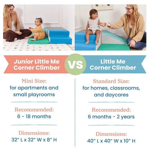 Miniatura 5 de ECR4Kids SoftZone Junior Little Me - Escalador de esquina, juego para principiantes, contemporáneo, 4 piezas