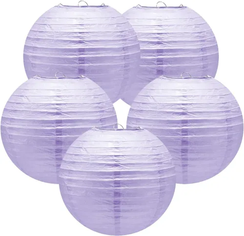 Miniatura 10 de Linterna de papel de dragón de nube de 8 pulgadas, lámpara de papel china japonesa (juego de 5, beige)
