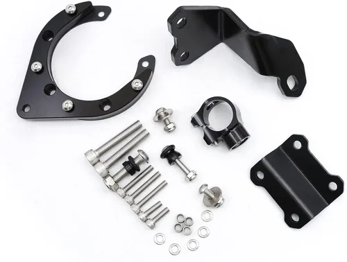Miniatura 3 de PROCNC - Kit de soporte de montaje estabilizador de aluminio para motocicleta CNC para Yamaha MT07 FZ07 2020 2021 2022 2023 (negro + negro)