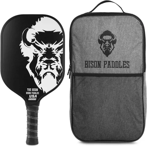Miniatura 9 de Bison Paddles: Paletas de pickleball de grafito de carbono, raquetas ligeras de pickleball Núcleo compuesto de panal que mejora la colocación