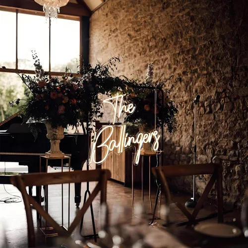 Miniatura 8 de MOLCOVEX Letreros de neón personalizados: luces LED de neón personalizadas para bodas, letrero de nombre de neón personalizable para dormitorio