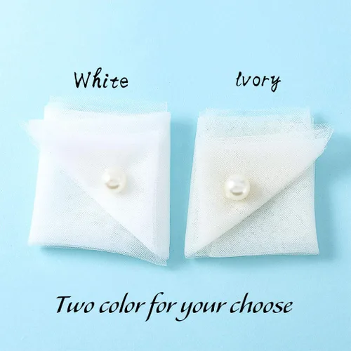 Miniatura 2 de Unicra - Velo de novia, 2 niveles, corto, para novia, con borde de lazo y peine, accesorios de velo suaves para novias (blanco, 25.633.5 pulgadas)