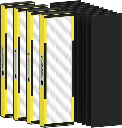 Miniatura 33 de Filtro B de repuesto HEPA transparente de humo compatible con AC4825 AC4300 AC4800 AC4900 AC4850, 2 filtros HEPA verdaderos y 6 prefiltros de carbón