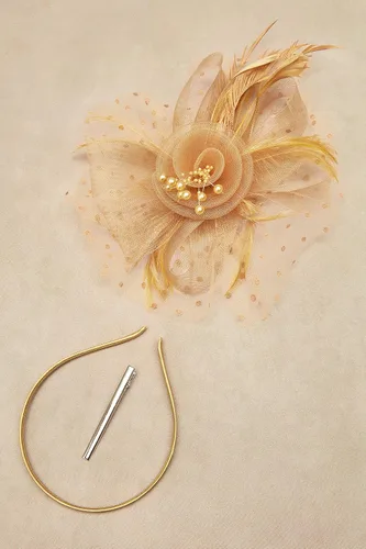 Miniatura 3 de BABEYOND Fascinator Hats for Women Tea Party Hat Kentucky Fascinators Headband Derby Hats Wedding Flower Feathers Hair Clip