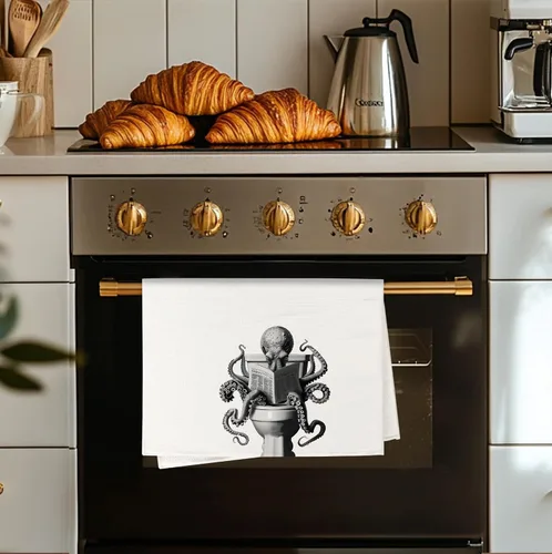 Miniatura 3 de Divertidas toallas de mano de pulpo para baño, baño, decoración de baño de octopu, regalos para amantes del pulpo para mujeres y hombres, toallas