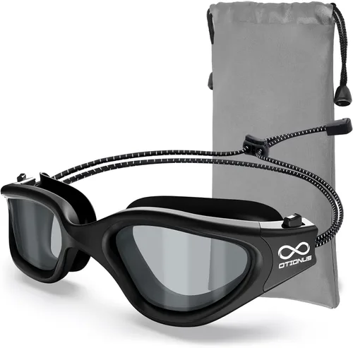 Miniatura 17 de Swim Goggles, Polarized Adult Swimming Goggles Bungee Strap No Hair Pulling Anti-fog Pool Goggles for Men Women