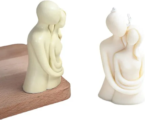 Miniatura 4 de Molde de Cuerpo de Niña de Resina para Vela en Pareja - Molde de Silicona 3D para Fundición de Arcilla y Resina - Suministros para Artesanía RX-68