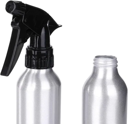 Miniatura 3 de JinYan Botella de spray de aluminio vacía de 8.5 fl oz, 2 unidades de pulverizador confiable, botellas de atomizador vacías para peluquería