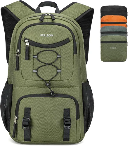 Miniatura 5 de Nerlion - Mochila ligera plegable de 35L para senderismo, mochila de viaje para hombres y mujeres, impermeable, para acampar al aire libre, mochila