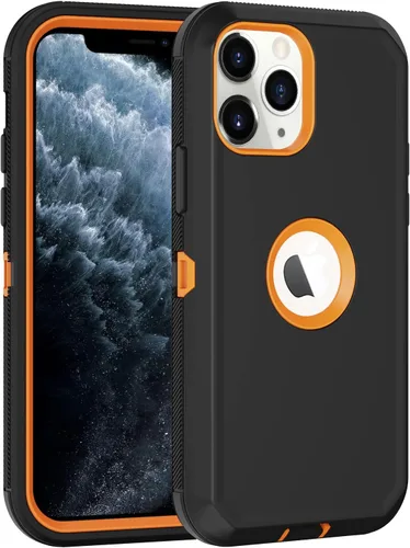Miniatura 8 de Funda para iPhone 11 Pro Max, con protector de pantalla integrado, protección contra caídas, cuerpo completo, resistente a prueba de golpes, a