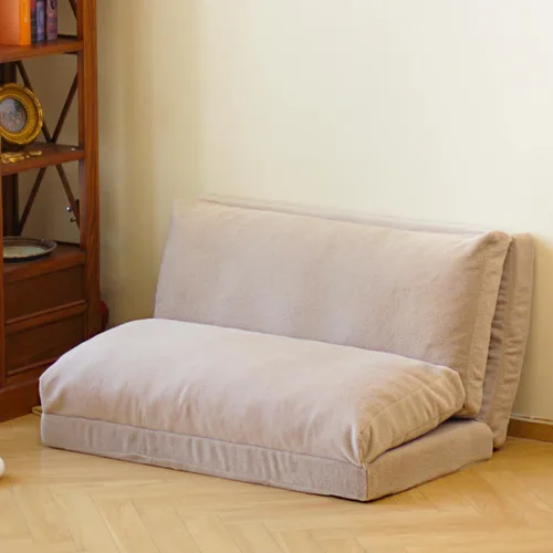 Miniatura 10 de N&V Sofá cama plegable tipo bolsa de frijoles, sofá cama plegable con relleno de espuma, incluye funda extraíble y lavable a máquina, suave forro