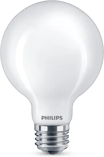 Miniatura 2 de PHILIPS LED Paquete de 2 Bombillas de Luz G25 de 60W de Ultra Definición Luz de Día (5000K) 500 Lúmenes (5W = 60W) Regulables Esmeriladas Sin