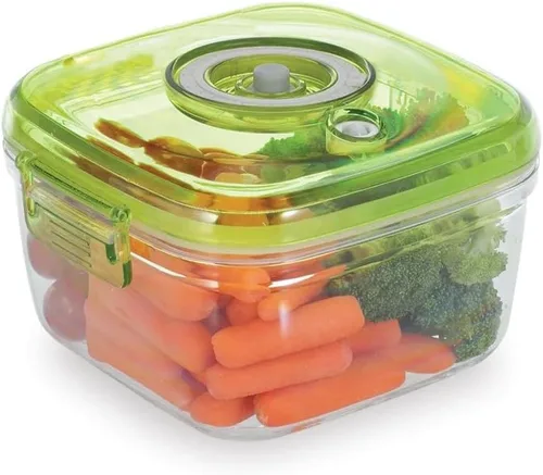 Miniatura 2 de Contenedores de plástico para almacenamiento de alimentos con tapas herméticas, recipientes cuadrados de almacenamiento de alimentos con tapas