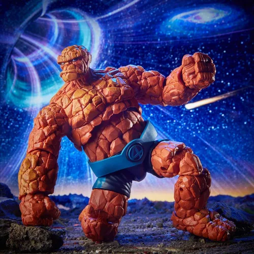 Miniatura 6 de Marvel Legends Series Fantastic Four - Figura de acción coleccionable de 6 pulgadas de Marvel's Thing, diseño premium, 1 accesorio, 2 piezas