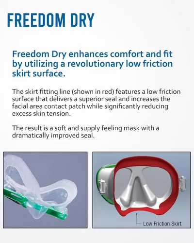 Miniatura 7 de TUSA M-1003 Freedom Elite - Máscara de buceo Azul cobalto