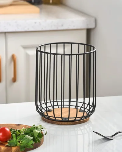 Miniatura 6 de getstar Soporte para utensilios de cocina, soporte de utensilios de alambre grande para encimera de cocina