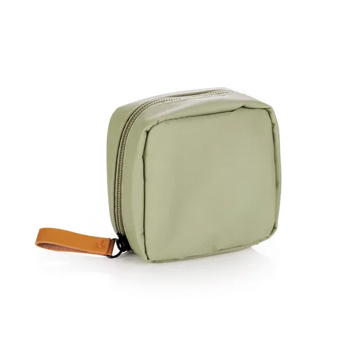 Miniatura 11 de Bolsa de cosméticos media luna Hekyip, neceser de maquillaje para viajes, neceser impermeable portátil para niñas y mujeres, pequeña (TODO NEGRO)