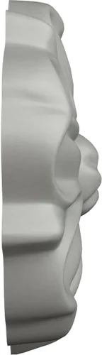 Miniatura 3 de Ekena Millwork ROS02X02NA Roseta redonda Nadia, 2 1/2"OD x 1/2"P, imprimado