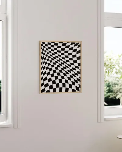 Miniatura 5 de HAUS AND HUES Póster de patrón de cuadros estético de decoración de habitación de los años 80, pósters de los años 90 y decoración de pared, Tablero