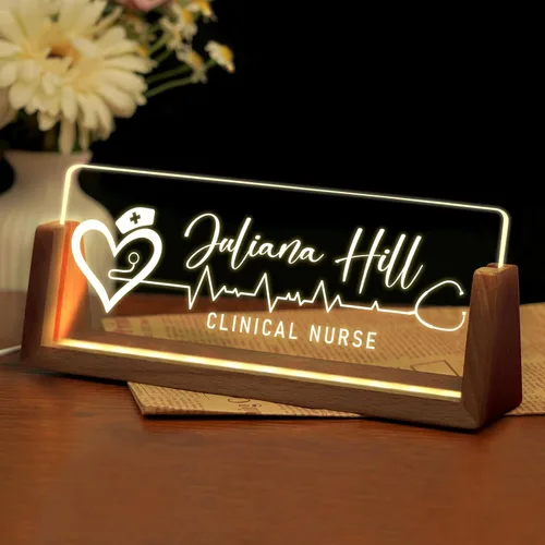 Miniatura 18 de Placa de nombre de escritorio personalizada, placa de identificación acrílica personalizada para escritorio, decoración de oficina para mujeres