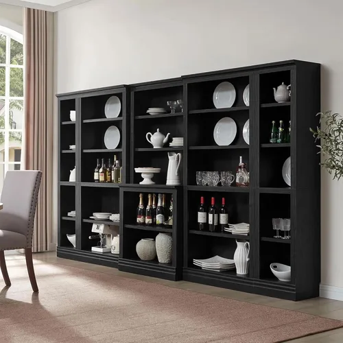 Miniatura 10 de JAHRSTIM Halston - Estantería de almacenamiento profundo de 5 niveles de altura, estantería abierta ajustable, organizador de armario