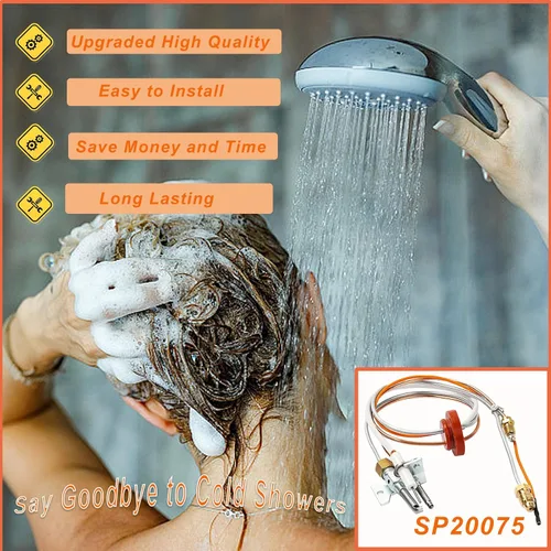 Miniatura 4 de SP20075, SP20305A - Kit de repuesto para piloto e encendedor, compatible con GE, Richmond, Rud, Rheem, piezas de calentador de agua a gas natural