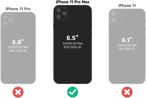 Miniatura 7 de OtterBox - Funda para iPhone 11, serie Commuter Pro Max CUPIDS WAY (ROSA ROMADO/ROJO PLUM)