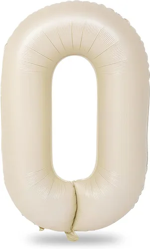 Miniatura 94 de Globo dorado champán con el número 5, globos de aluminio autoinflables grandes de 40 pulgadas del 0 al 9, globo de helio digital 5 dorado claro