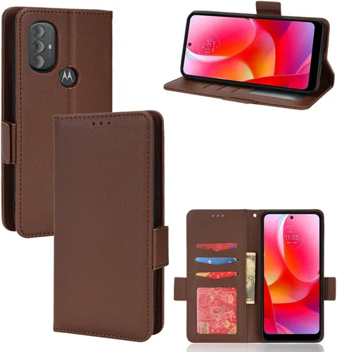 Miniatura 296 de Funda de piel sintética compatible con Motorola Moto E22 4G, funda de piel sintética compatible con Motorola Moto E22i 4G, color negro