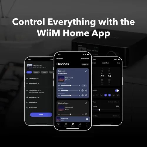 Miniatura 6 de WiiM Amp Ultra con control remoto por voz 2 Amplificador de transmisión de 100W con DAC ESS ES9039Q2M premium y amplificadores TI TPA3255 duales