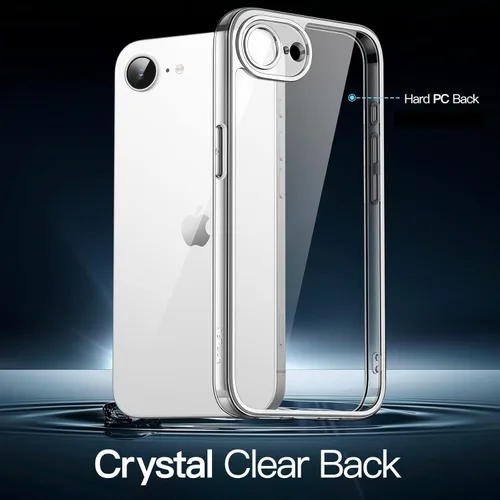 Miniatura 3 de JETech - Funda para iPhone 16e de 15,5 cm 2025, cubierta a prueba de golpes sin amarillamiento, parte trasera transparente antiarañazos