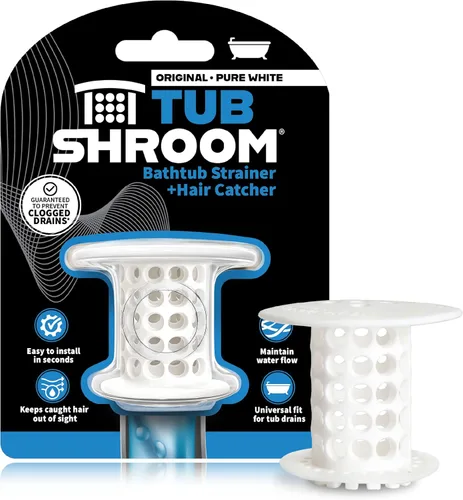 Miniatura 12 de TubShroom Colador Captador de Cabello para Desagüe de Bañera, Azul – Protector de Desagüe y Captador de Cabello para Desagües de Baño, Se Adapta a