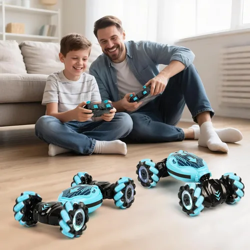 Miniatura 7 de Carro de Control Remoto Regalos para Niños: Carros de Acrobacias RC con Detección de Gestos Juguetes para Niños de 6 7 8 9 10 11 12 Años - Mejores