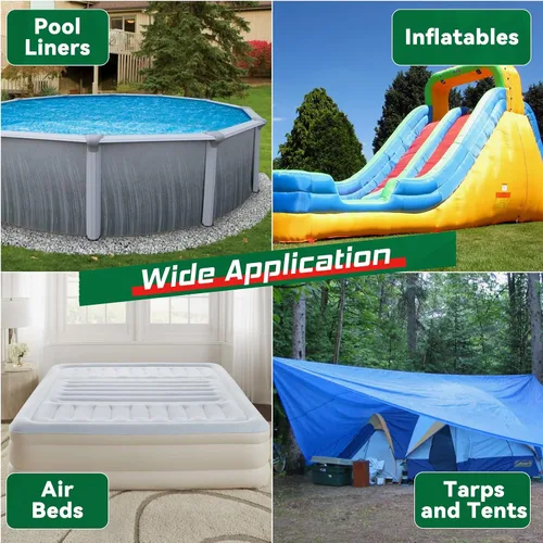 Miniatura 4 de Cemento de vinilo, pegamento de vinilo de alta resistencia, cemento de PVC impermeable, kit de reparación de parches de piscina de alta resistencia