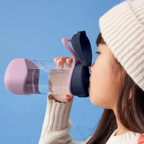 Miniatura 5 de b.box Botella de agua deportiva de 15 onzas para niños, para la escuela, deportes, guardería, diseño sin popote para una fácil limpieza, a prueba