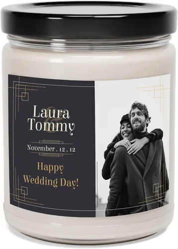 Miniatura 13 de NHI - Velas personalizadas con foto, regalo de vela personalizada, cera de soja perfumada, decoración del hogar, tarro de 9 onzas, fabricado