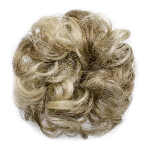 onedor Señoras rizado ondulado sintético o Messy Plato extensión rizada moño de pelo Coletero Moño Bandeja Ponytail