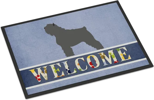 Miniatura 66 de Caroline's Treasures BB8321JMAT - Felpudo de bienvenida Berger Picard de 24 x 36 pulgadas, tapete azul para puerta delantera, para interiores