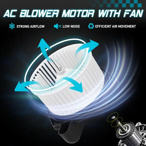 Miniatura 5 de IRONTEK 89019178 Motor de ventilador HVAC con jaula de ventilador para Chevrolet Colorado 2004-2012, SSR 2003-2006, 2004-2012 para GMC Canyon, 2006