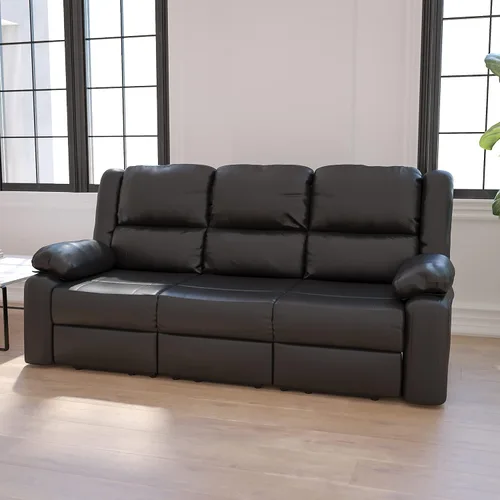 Miniatura 12 de Flash Furniture - Sofá unipersonal reclinable, Microfibra, Microfibra café chocolate.