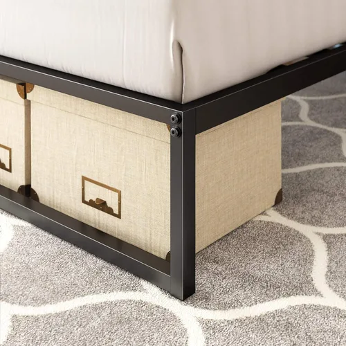 Miniatura 7 de Zinus Plataforma de cama/Base de colchón de 12 pulgadas, no necesita sommier/soporte de rejilla de metal, cama doble