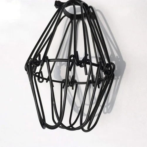 Miniatura 8 de FOMIYES Lámpara colgante Cubierta de alambre Pantalla de lámpara industrial Protector de metal para ventilador de techo Lámpara de hierro Sombra