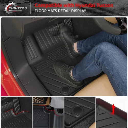 Miniatura 3 de Alfombrillas compatibles con Toyota 4 Runner 2013-2024, 7 asientos, forro de carga, forro para maletero, protectores para asiento trasero