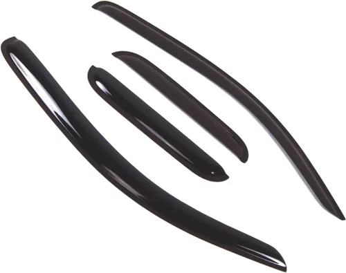 Visor de ventana compatible con Toyota Tacoma extendido 2005-2015, DGWV2-449, deflector de montaje exterior, protector de lluvia, humo oscuro, juego