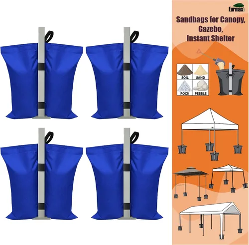 Bolsas de peso Eurmax USA para tienda de campaña con dosel, bolsas de arena para toldo al aire libre instantáneo, patas de toldo, bolsas de arena