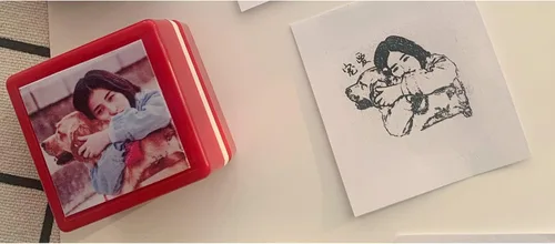 Miniatura 13 de Sello personalizado para retrato de mascota, sello de cara de mascota personalizado, sello de tinta personalizado, Ta personalizado, sello para Verde